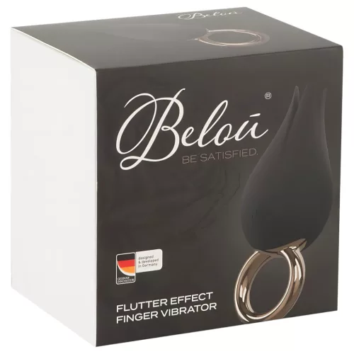 / Belou - akkus, vízálló csikló vibrátor (fekete)