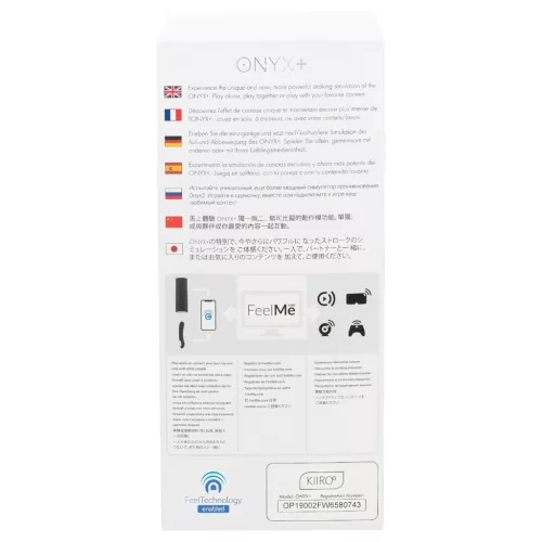 Kiiroo Onyx+ - interaktív maszturbátor férfiaknak (fekete)