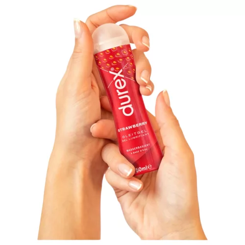 Durex Strawberry - epres ízű vízbázisú síkosító (50 ml)