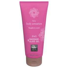   Shiatsu 2in1 Rashberry scent - masszázs síkosító - málna (200ml)