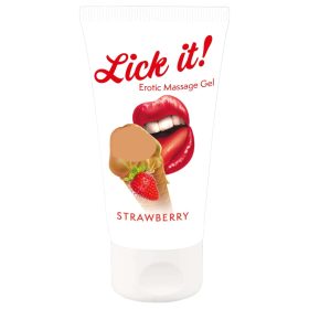 Lick it! - 2in1 ehető síkosító - eper (50ml)