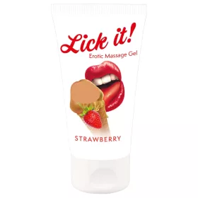 Lick it! - 2in1 ehető síkosító - eper (50 ml)