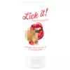 Lick it! - 2in1 ehető síkosító - pezsgő-eper (50 ml)