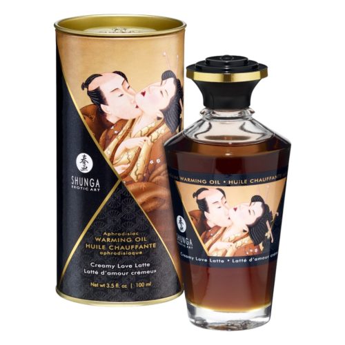/ Shunga - melegítő masszázsolaj - krémes latte (100ml)
