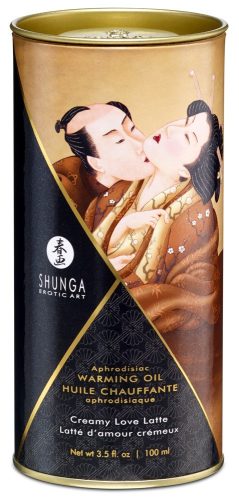 / Shunga - melegítő masszázsolaj - krémes latte (100ml)