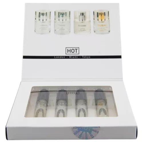 HOT LMTD feromon parfüm csomag nőknek (4 × 5 ml)