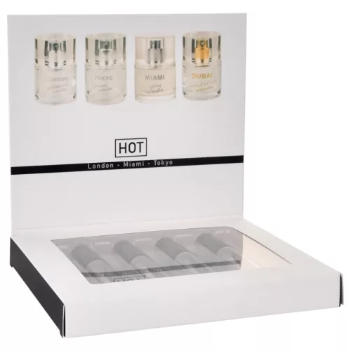 HOT LMTD feromon parfüm csomag nőknek (4 × 5 ml)