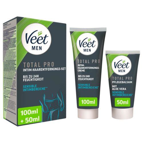 Veet - intim szőrtelenítő krém és balzsam férfiaknak (100ml+50ml)