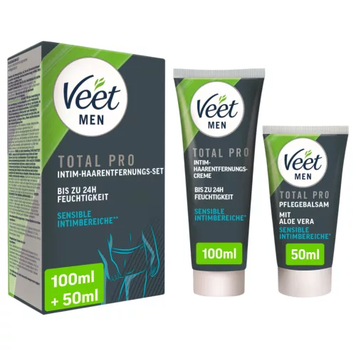 Veet - intim szőrtelenítő krém és balzsam férfiaknak (100 ml+50 ml)