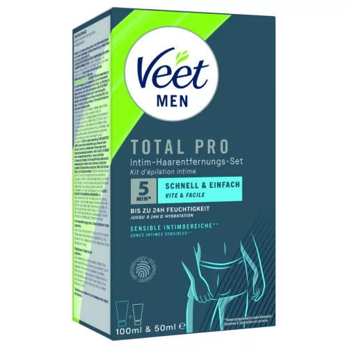 Veet - intim szőrtelenítő krém és balzsam férfiaknak (100 ml+50 ml)