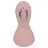 Lonely - akkus, vízálló szívó-nyaló mell vibrátor (pink)