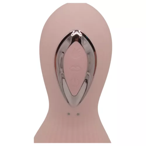 Lonely - akkus, vízálló szívó-nyaló mell vibrátor (pink)