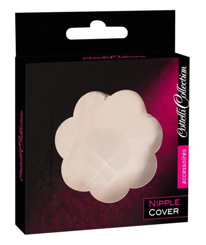 Cottelli Nipple Cover - virág mellbimbó tapasz - natúr (12db)