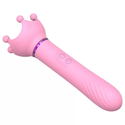 / Sunfo - 2in1 mellbimbó vibrátor (pink)