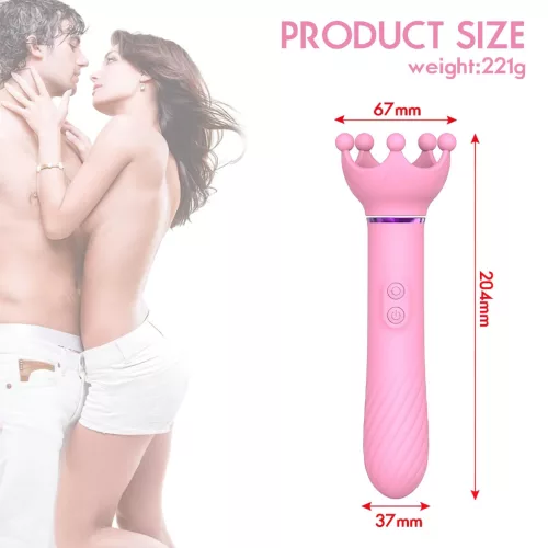 / Sunfo - 2in1 mellbimbó vibrátor (pink)