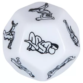 12 oldalú szex dobókocka (fehér)