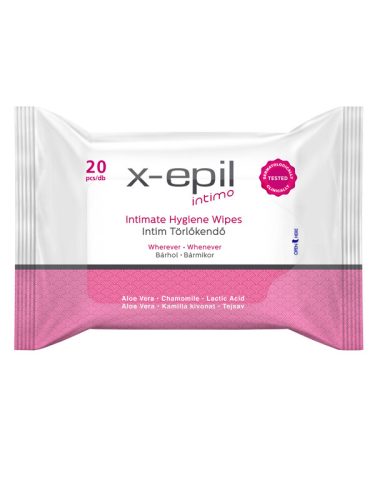 X-Epil intim törlőkendő 20 db