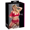 Cottelli Plus Size - variálható szexi fehérnemű szett nőknek (piros)
