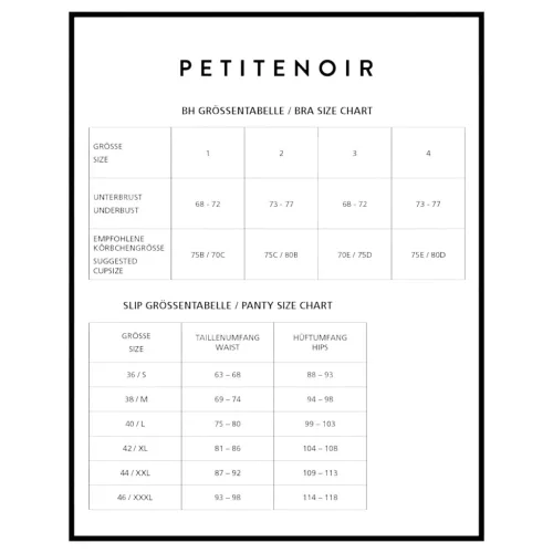 / Petite Noir Exclusive - csíkos melltartó szett (fekete)