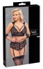 / Cottelli Bondage Plus Size - csipke melltartó szett (fekete)