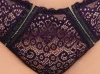 / Cottelli Plus Size - áttetsző mintás melltartó szett (lila)