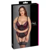 Cottelli Plus Size - állítható melltartó szett (piros)