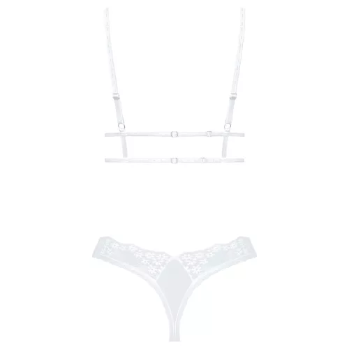 Obsessive Set Heavenlly - csipkés melltartó szett (fehér)
