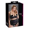 / Cottelli Plus Size - pántos, gyűrűs mellemelő (fekete)