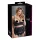 Cottelli Plus Size - pántos, gyűrűs mellemelő (fekete)