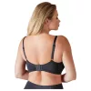 Cottelli Plus Size - merevített push-up melltartó (fekete)