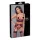 Cottelli Bondage - Matt, csipkés push-up melltartó szett (piros)