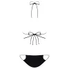 / Obsessive Goldivia - fényes, nyakpántos bikini (arany-fekete)