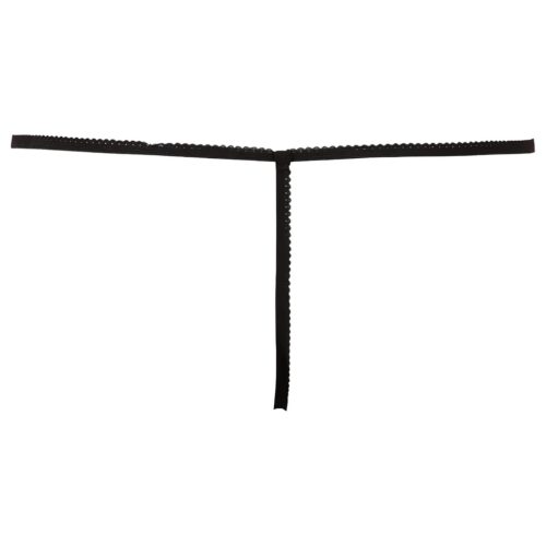 / NO:XQSE - Nyitott csipke tanga - fekete (S-L)