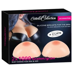 / Cottelli - szilikon push-up betét mellbimbóval (2x1000g)