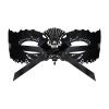 Obsessive - hímzett velencei maszk (fekete)