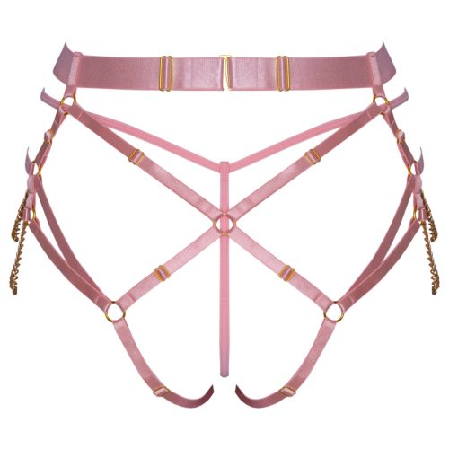 / Bad Kitty - láncos hám tangával (pink)