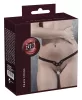 Fetish - szegecses, láncos tanga (fekete, S-L)