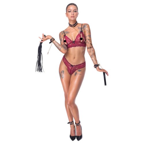 Bad Kitty - bondage szett - 6 részes (fekete)