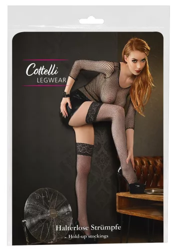 Cottelli - necc combfix széles csipkés (fekete)