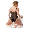 Cottelli Plus Size - csipkés body (fekete)