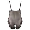 / Cottelli Plus Size - csipkés body (fekete)