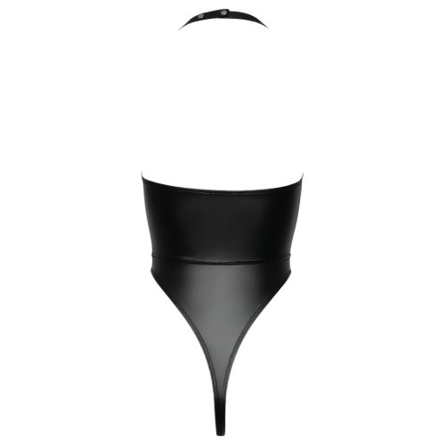 Cottelli Party - fényes, nyakpántos body (fekete)