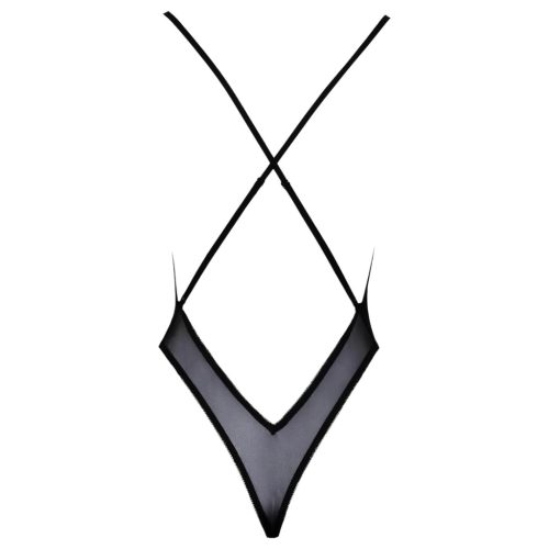 / Kissable - pink hímzéses body (fekete)