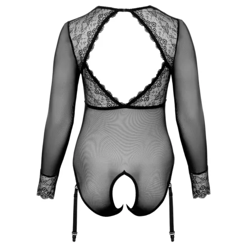 / Cottelli Curves - áttetsző body (fekete)