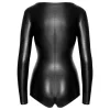 Noir - fényes hosszú ujjú body (fekete)