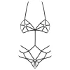 Obsessive - dísz testhám body (fekete) - S/M