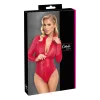 Cottelli - kígyóbőr mintás body (piros)