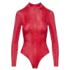 Cottelli - kígyóbőr mintás body (piros)