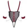 Cottelli Bondage - pántos nyitott body lánccal (fekete)
