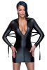 / Cottelli Bondage - Fényes hatású ruha, kötözővel (fekete)